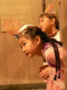 Children in dancing costumes